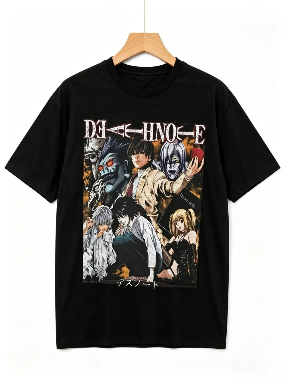 Death Note Shirt, Vintage Anime Graphic Womens Mens T-shirt Unisex
